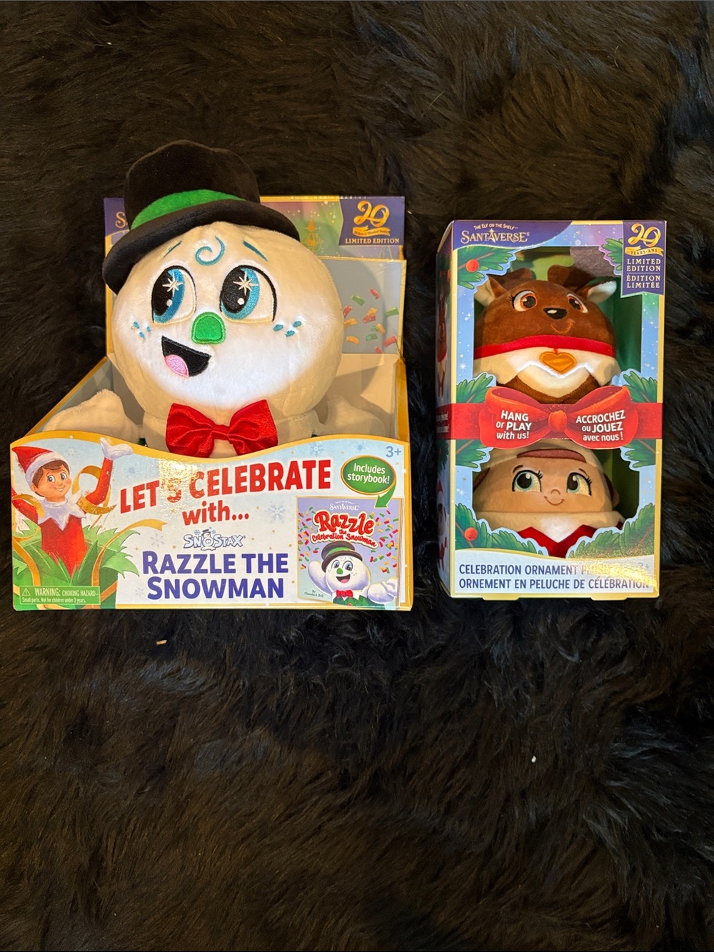 The Elf on the Shelf Santaverse Razzle the Snowman & Celebration Ornaments